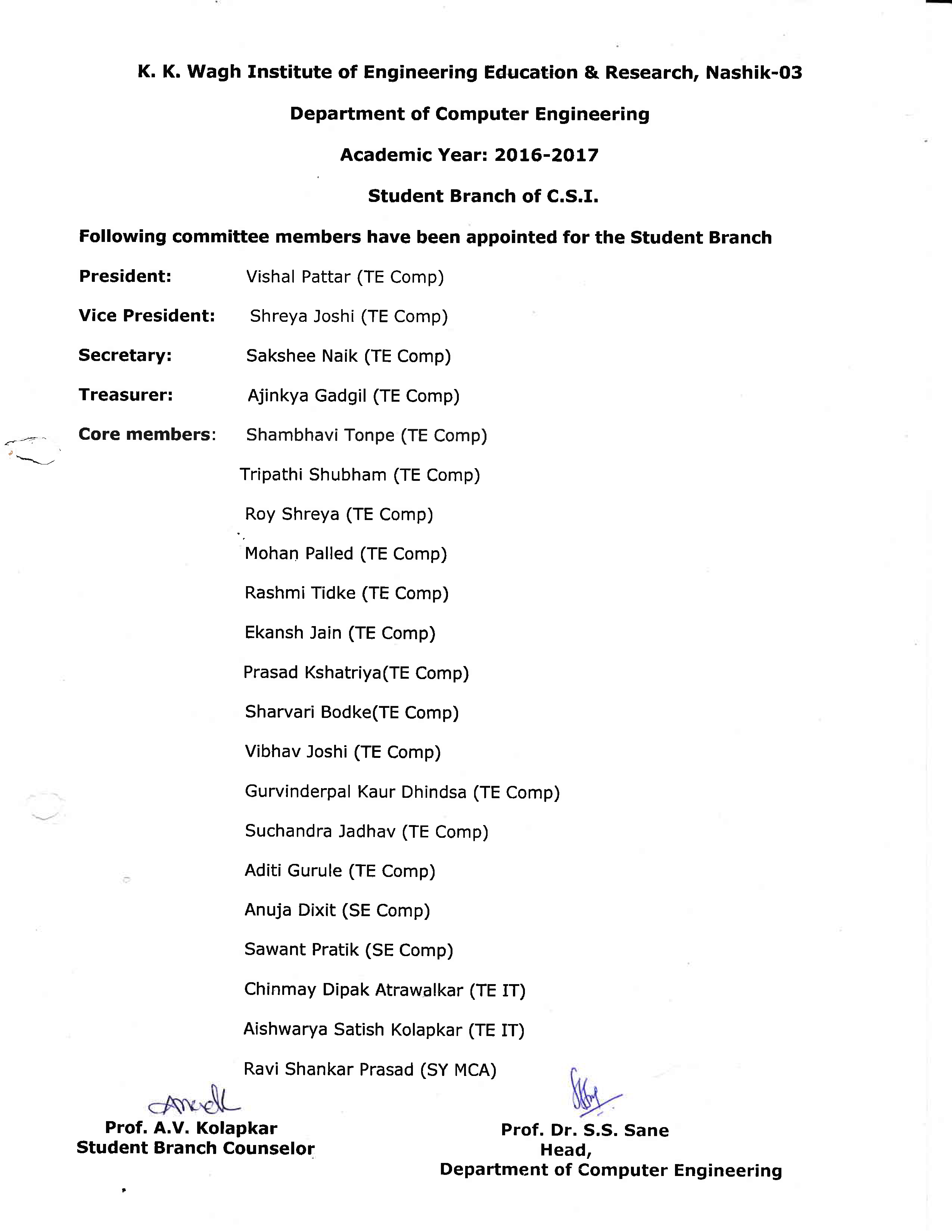 CSI_Student_Committee