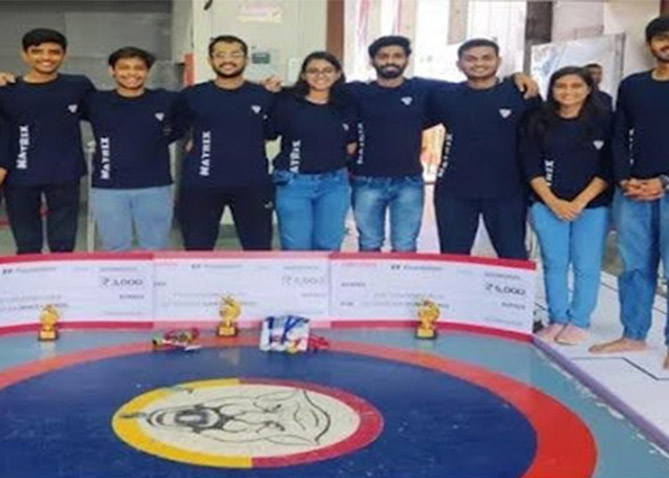 1st Position in National level competition by Robotex India