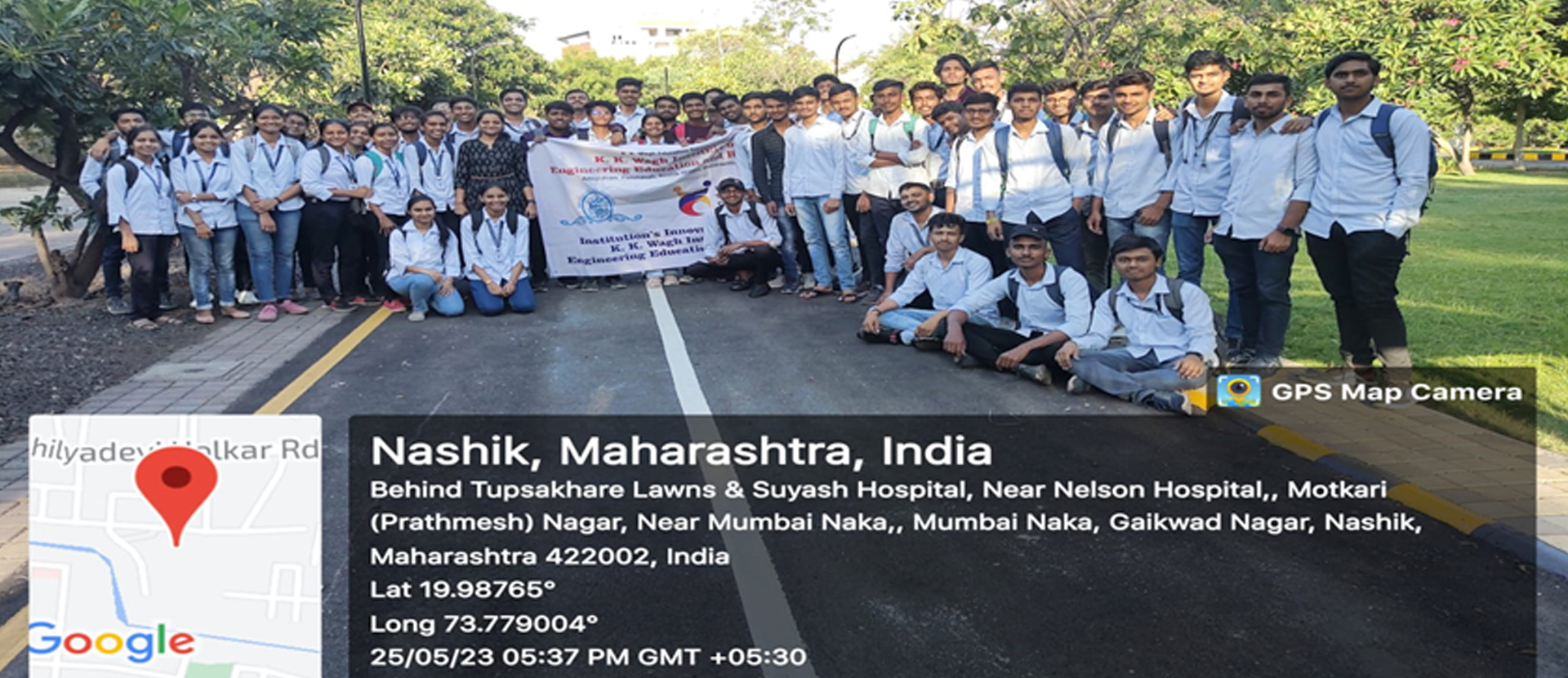 The Department of Applied Science has organized a field visit at Traffic  Education Park , Nashik 