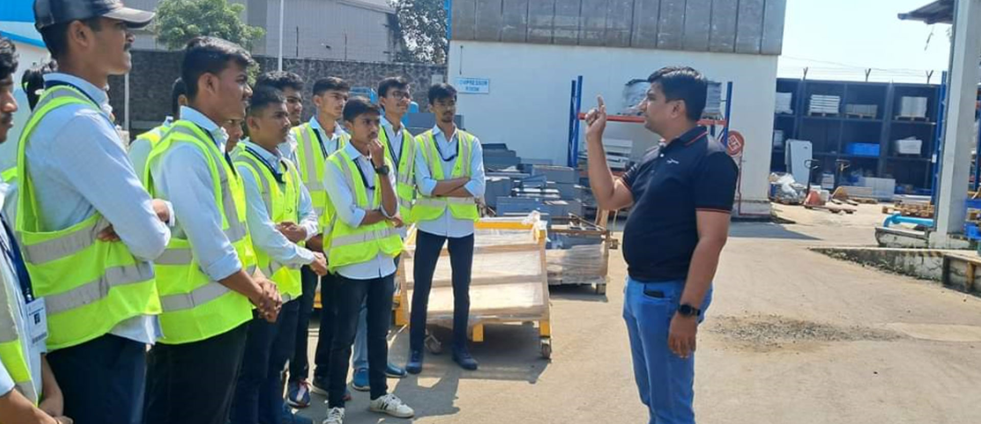 Industrial Visit for F.Y B.Tech Div N and O students was conducted on 31st October 2023 in Lucy Electric India Pvt Ltd.MIDC Ambad, Nashik