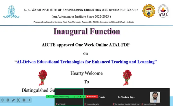 AICTE ATAL FDP on AI-Driven Educational Technologies for Enhanced Teaching and Learning