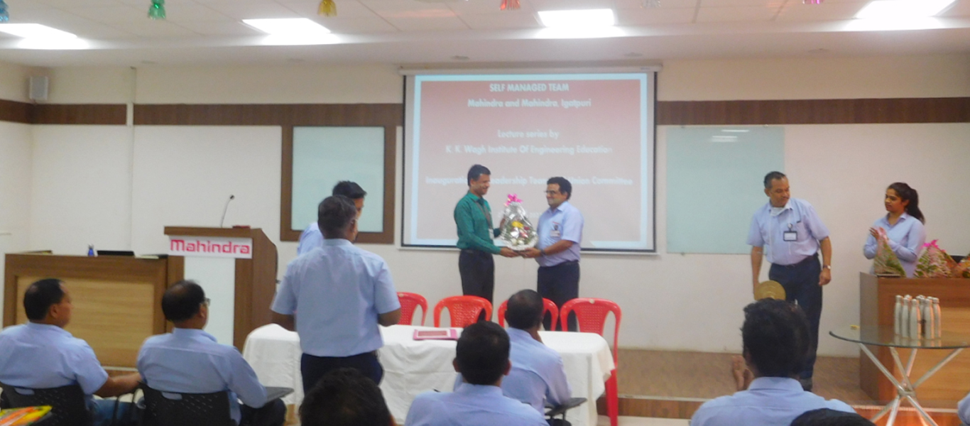 Inauguration of Supervisory Development Program at Mahindra and Mahindra Ltd., Igatpuri