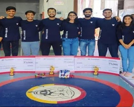 1st Position in National level competition by Robotex India