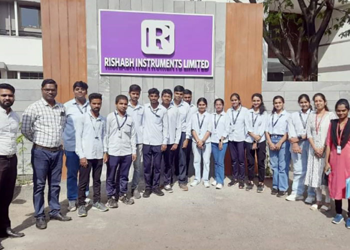 Industrial Visit for S.Y B.Tech Div A students was conducted on 4th  &  5th Dec 2023 in Rishabh Instruments Ltd., Nashik