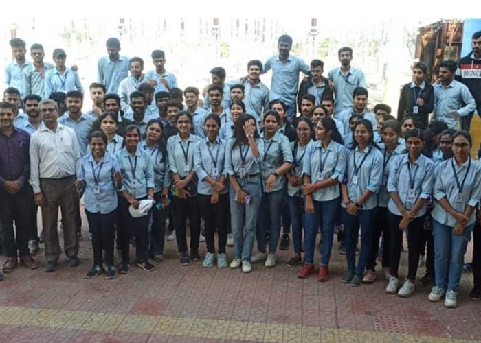 Industrial Visit for B.E  students was conducted on 30th October 2023 to 400KV substation at Bhabhaleshwar.