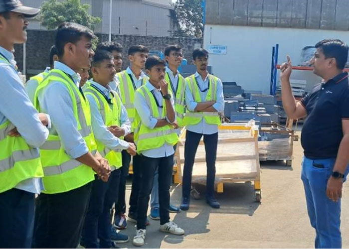 Industrial Visit for F.Y B.Tech Div N and O students was conducted on 31st October 2023 in Lucy Electric India Pvt Ltd.MIDC Ambad, Nashik