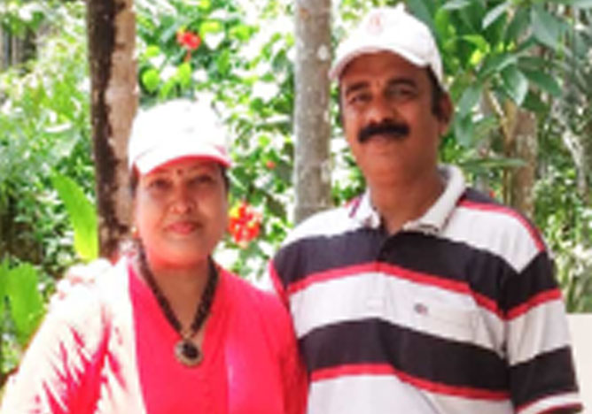 Sunil  Jadhav &amp; Smita Jadhav (Parents of Akshata Jadhav)